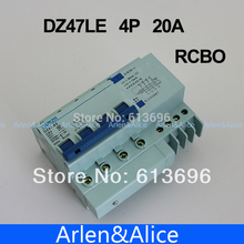 DZ47LE 4P 20A 400V~ 50HZ/60HZ Residual current Circuit breaker with over current and Leakage protection RCBO 2024 - buy cheap