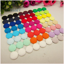 YJHSMY 24 Style 72 pcs mix/Lot 15mm Solid Fabric Covered Cloth Flat back Buttons, garment accessories,Diy BK025-1 2024 - buy cheap
