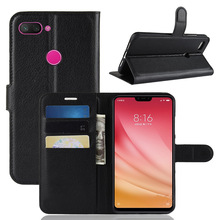 Mi8Lite Case for Xiaomi 8 Lite Cases Wallet Card Stent Lichee Pattern Flip Leather Protect Cover black Xiao Mi Mi8 Xiaomi8Lite 2024 - buy cheap