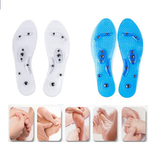 1 Pair Silicone Magnetic Therapy Insole Transparent Weight Loss Slimming Massage Insoles Foot Care Shoe Pads  For Men Women 2024 - buy cheap