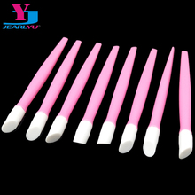 New Style 20Pcs/lot cuticle remover Pink Quartz Head Scrubs Stone Cuticle Stick Pen Spoon Nail Art Pusher Cut Manicure Care Tool 2024 - buy cheap