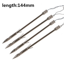 4pcs Fish dart  144mm Stainless Steel Slingshot  Arrowhead Fish Slingshot Arrow Head Shooting Catapult Dart Hunting Tips 2024 - buy cheap