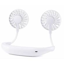 Summer Hands-free Neck Band Hanging Usb Rechargeable Dual Fan Mini Air Cooler Portable Speed Adjustable 2024 - buy cheap