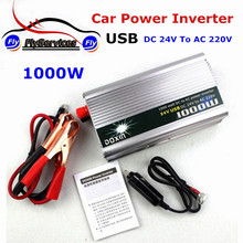 New Arrival 1000 Watt Car Power Inverter 1000W DC 24V to AC 220V Car Battery Charger Universal With USB Port 2024 - buy cheap