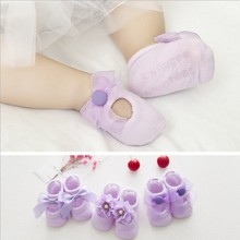 Conjunto de 3 pares de calcetines de bebé para recién nacido, bonitos calcetines de flor con lazo de encaje de algodón, calcetines náuticos huecos 2024 - compra barato