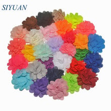 50pcs/lot 40 Color U Pick 2 Inch Mini Chiffon Puff Flower DIY girls Hair Accessories Dress Ornaments TH50 2024 - buy cheap