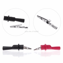 1 Pair Insulated MultiMeter Test Lead Alligator Clip Crocodile Clamp Probe Test Dropshipping 2024 - buy cheap