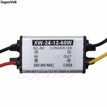 New Waterproof Car Truck DC 24V To DC 12V 5A 60W Power Converter Supply Adapter 2024 - buy cheap