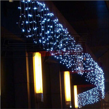 3.5m 96 LED Fairy Icicle CHRISTMAS Lights Garlands White/Pink Holiday Lights Curtain Wedding Luci Natale Luces Decorativas EU/US 2024 - buy cheap