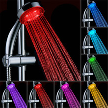 New High Quality Adjustable LED Shower Head Temperature Sensor RGB Bath Sprinkler 7 color 2024 - buy cheap