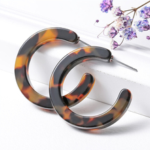 2020 New Acrylic Stud Earrings for Women Open Round C Shape Leopard Statement Earring Tortoiseshell Circle Charm Jewelry Brincos 2024 - buy cheap