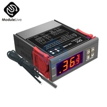 Controlador de temperatura Digital LED, STC-1000 DC 12V 24V, termostato, incubadora con Sensor de enfriador de calentador, CA 110V 220V 10A Stc 1000 2024 - compra barato