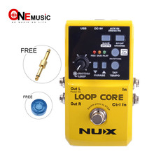 Nux loop pedal de efeito de guitarra, grava e repara fases de música como faixas 2024 - compre barato