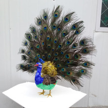 foam&feathers peacock bird spreading tail feathers peacock large 65x60cm model cosplay prop.garden,party decoration gift w0747 2024 - buy cheap