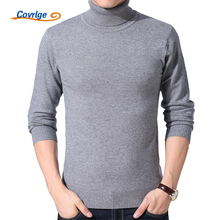 Covrlge Men's Turtleneck Sweater 2019 Winter Men Solid Thick Knitted Sweaters Fit Size High Neck Pullover Warm Clothes MZL031 2024 - buy cheap
