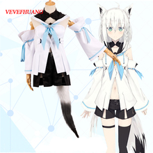 VEVEFHUANG Japanese Anime Blowing snow COS clothing small fox c clothing cosply costume female loli installed Honkai Impact 3rd 2024 - buy cheap