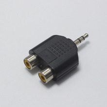 EClyxun 1 шт. 3,5 мм стерео штекер к 2 RCA разъем аудио адаптер удлинитель шнур кабельный части 2024 - купить недорого
