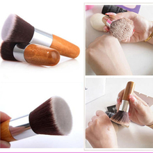 Professional Makeup Brush Flat Top Brush Foundation Powder beauty Brush Cosmetic Make up brushesTool Wooden Kabuki Make-up Brush 2024 - buy cheap