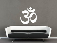 Free shipping Yoga Wall Vinilos Paredes Om Wall Decal Om Sticker Ohm Decals Wall Quote Wall Stickers desivo de parede Home Decor 2024 - buy cheap