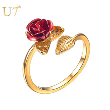 Кольцо женское с изменяемым размером и цветком розы, на День Матери 2024 - купить недорого