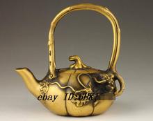 Collection Handmade Old brass copper Pumpkin Casting Teapot 2024 - buy cheap