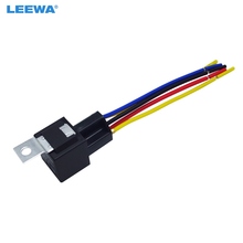 LEEWA 1 pc Carro Automotivo JD1914 5-pin 12VDC 40/30A Constante-Fechado Relé Controlador Com Fio # CA3909 2024 - compre barato