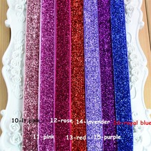 200pcs/lot 26 Color 5/8" Metallic Glitter Stretch Headband No Slip Wholesale Girls Christmas Hair Band DIY Hair Accessories HD20 2024 - buy cheap