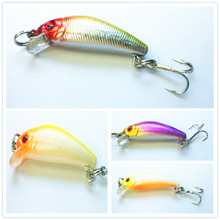 3.8CM 2.2G 10 #hook 20pcs 4colors Plastic minnow fishing baits wobble pike bass aritifical isca pesca fishing tackles 2024 - buy cheap