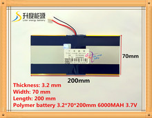 The tablet battery 3.7V 6000mAH 3270200 Polymer lithium ion / Li-ion battery for tablet pc battery 2024 - buy cheap