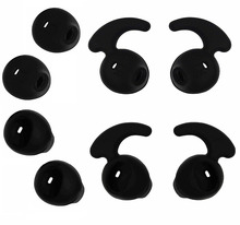 4 Pair Black Anti-Slip Silicone Replacement Ear buds Tips for Galaxy S7edge S7 S6 Samsung Level U EO-BG920 Bluetooth Earphone 2024 - buy cheap