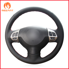 MEWANT Black Artificial Leather Steering Wheel Cover for Mitsubishi Lancer X 10 2007-2015 Outlander 2006-2013 ASX 2010-2013 2024 - buy cheap