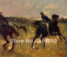 Reproducción de pintura al óleo sobre lienzo de lino, Jockey-1895-1 de Sherlock degas, envío rápido gratis por DHL, 100% hecho a mano, alta calidad 2024 - compra barato