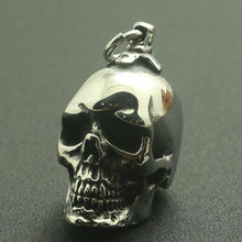 Men 316L Stainless Steel Polishing Cool Punk Gothic Skeleton Pendant 2024 - buy cheap