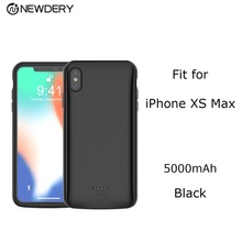 Новое поступление, чехол NEWDERY для зарядки аккумулятора для iPhone 10 XS / X / XR / XS Max, защитный мощный чехол для телефона, большая емкость 2024 - купить недорого