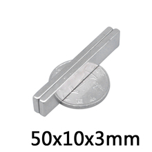 5pcs magnet 50x10x3 N35 Strong Square NdFeB Rare Earth Magnet 50*10*3 Neodymium Magnets 50x10x3mm 2024 - buy cheap