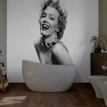 Custom Sexy Lady Canvas 3D HD Wallpaper Marilyn Monroe Grey White Retro Style Living Room Bedroom Sofa TV Background Wall Paper 2024 - buy cheap