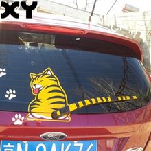 Funny Cat Reflective Tape Waterproof Car Stickers and Vinyl Decals Funny Stickers Drop Shipping 2024 - buy cheap