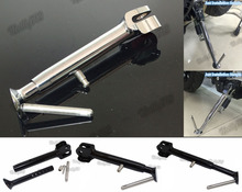 Sale Motorbike Aluminum Adjustable Kickstand Foot Side stand Support For Yamaha MT-09 FZ-09 FJ-09 MT09 FZ09 FJ09 2014 2015-2017 2024 - buy cheap