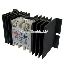 Single Phase Solid State Relay SSR-10DA 10A 3-32V DC 24-380V AC with hest sink 2024 - buy cheap