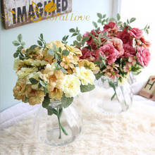 Искусственный цветок розы Букет отель Главная Свадебный декор Искусственные цветы декора шелковые поддельные цветы 2024 - купить недорого
