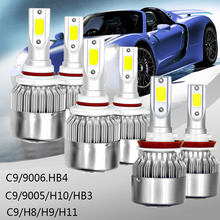 3 Pair/Lot Car Light Bulbs 9005 9006 H11 6000K LED Headlight Kit High Low Beam Bulbs 12V Led Light 2024 - buy cheap