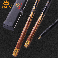 O'MIN Billiard Snooker 3/4 Cue/One Piece Cue Handmade 10mm Tip Advanced Ash Pass Split with Case Professional Black 8 Toughness 2024 - buy cheap