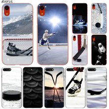 I love ice hockey-capa transparente e rígida para celular, para iphone x, xs max, xr, 8, 7, 6, 6s plus, 5, se, 5c, 4 segundos 2024 - compre barato