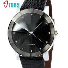 OTOKY Luxury Quartz Sport Military Stainless Steel Dial Leather Band Wrist Watch for Men relogio male Gift 1pcs 2024 - buy cheap