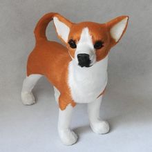 real life toy about 22x8x20cm chihuahua toy model polyethylene&furs standing dog model home decoration props ,model gift d1032 2024 - buy cheap
