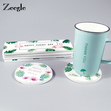 Zeegle posavasos salvamanteles para taza de café, Mantel Individual, posavasos, decoración para el hogar, soporte para bebidas, tapete de taza de diatomita de secado rápido 2024 - compra barato