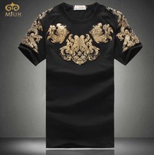 Large Size Print Floral T Shirt Men 5XL 4XL Brand Clothing Fitness Hip Hop Tshirt Homme Short Sleeve Crossfit T-Shirt 2017 2024 - buy cheap