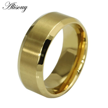 Anel de aço inoxidável 316l anel masculino preto da moda joias atacado anéis de casamento acessórios clássicos elegantes de alta qualidade 2024 - compre barato
