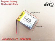 3.7V 2000mAh 104045 Lithium Polymer Li-Po li ion Rechargeable Battery cells For Mp3 MP4 MP5 GPS 2024 - buy cheap