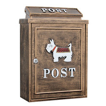 Handcraft Loyal Retro Mailbox Rainproof Golden Color Large Box Rural Creative Letter Mail Postbox Villa Outdoor Decor Rose Carry 2024 - buy cheap